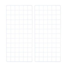 2Pcs Iron Wire Grid Panel Board Photo Display Holder Hanging Frame White 24