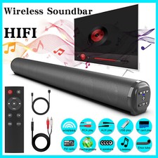 22 inch Powerful TV Sound Bar 4 Speakers Subwoofers For TV Home Theater w/Remote picture