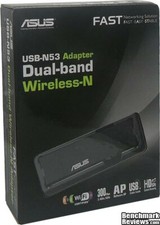 Asus Dual Band (2.4GHz 300Mbps/5GHz 300Mbps) Wireless-N USB Adapter (USB-N53) picture