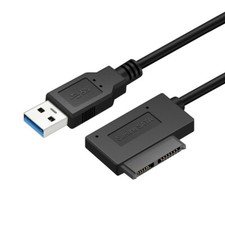 USB3.0 to Mini Sata 7+6Pin Adapter Converter Cable For CD/DVD ROM Slimline Drive picture