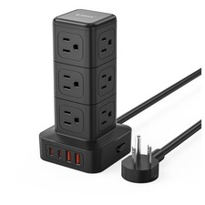 ORICO TPP-12A2U2C Tower Power Strip Surge Protection Charging Station picture