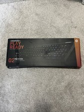New CYBERPOWER P.C. Nohi 02 RGB USB Keyboard KN-161-104 lights up picture