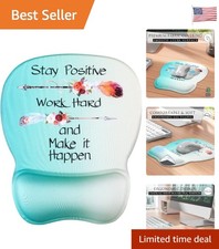 Feather Arrow Ergonomic Mouse Pad: Smooth Lycra & Gel Wrist Support - 9.4x8.1 in picture