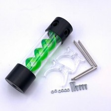 200mm G1/4 Blue Cylinder T-Virus Reservoir Helix Suspension Water Cooling Tank picture