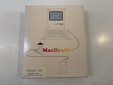 Vintage Macintosh MacDraft 1.2b CAD Software 3.5” Floppy picture