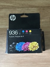HP 936 Ink 4 Pack Black Cyan Magenta Yellow Ink Cartridge Genuine EXP SEP 2027 picture
