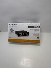 NETGEAR 5-Port Gigabit Ethernet Unmanaged Switch [GS305-300PAS] New/Unopened picture