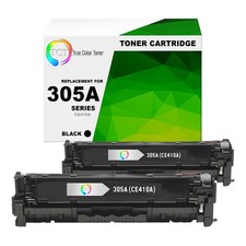 TCT 2 Black CE410A 305A Toner Cartridges For HP Color LaserJet Pro 300 400 M375 picture