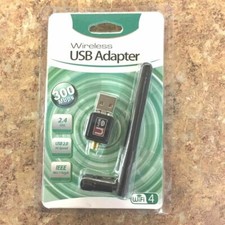2.4Ghz 300Mbps USB Wifi Adapter High Gain Wireless Network Dongle w/Antenna Kit picture