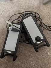 Dell A225 USB Powered Wired 2.0 Channel Computer Speakers Black 3.5mm Jack picture