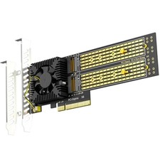 PA40 4-Slot M.2 NVMe SSD PCIe 3.0 x8 Adapter Card Built-In Bifurcation picture
