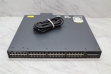 Cisco WS-C3650-48FS-E 48-Port Gigabit PoE+ Network Switch w/ 1025W PSU picture