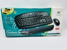 Logitech Cordless Desktop Wireless Keyboard and Optical Mouse NOS 2004 picture