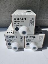 3 Genuine Ricoh Brand HQ-90 Priport Ink HQ7000 HQ9000 JP8000 HQ90 817161 HQ 90 picture