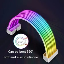 UPSIREN Bendable ARGB PSU Cable Cover 24pin/8pin GPU Motherboard Light picture