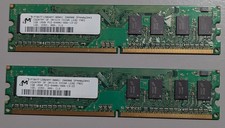 Micron 2GB 2x1GB DDR2-800 PC2-6400U 1Rx8 Desktop RAM MT8HTF12864AY-800G1 picture