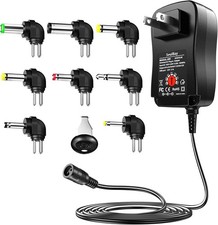 Power Your Devices with Universal AC/DC Adapter, 3V-12V | 30W, 8 Adapter Tips picture