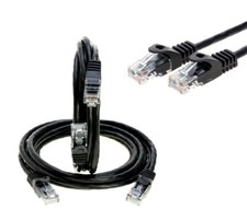 CAT6 Ethernet Patch Cord RJ45 LAN Network Cable Black 1.5FT- 20FT Multi-Pack LOT picture