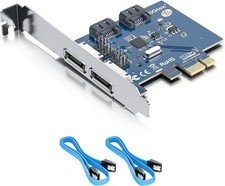 10Gtek PCIe SATA Expansion Card, 2 Port SATA3.0 6Gbps eSATA3.0 Controller Card picture