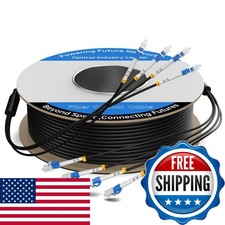 ERSTICKT OS1-50 50M/165FT LC-LC 4 Core OS2 9/125μm TPU Direct Burial Cable picture