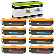8PK Toner Cartridge Compatible with HP CC530A CC531A CC532A CC533A LaserJet CM23 picture
