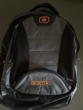 Ogio Stellar 17 Padded Laptop Backpack Gray/Yellow/Black Embroidered picture
