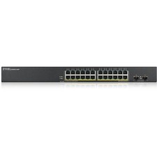 ZYXEL 24-port GbE Smart Managed PoE Switch with GbE Uplink (gs1900-24hpv2) picture