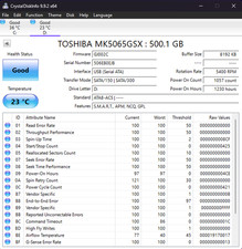 Toshiba MK-5065GSX 500GB Internal 5400RPM 2.5