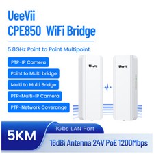 Gigabit Wireless Bridge 5km 5.8G Point to point CPE WiFi Network extend 1200Mbps picture