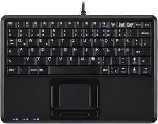 Perixx PERIBOARD-510 H Plus Mini Touchpad Keyboard, USB, 2-Way USB Hub picture