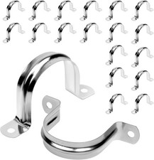 20 Pcs 2 Inch Stainless Steel Conduit Clamps U Bracket Pipe Strap picture