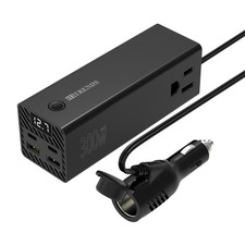 300W Car Power Inverter, DC 12V to AC 110V with 2 USB Ports, 2 Type-C Ports, ... picture