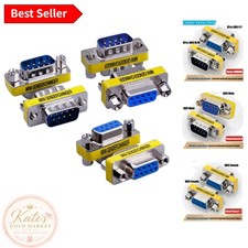Versatile 6-Pack 9Pin RS232 Mini Gender Changer Connectors - Easy Plug & Play picture