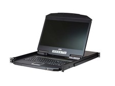 Aten CL3116NX 16-Port PS/2-USB VGA Single Rail WideScreen LCD KVM Switch picture