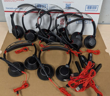 (LOT OF 7) Plantronics Poly Blackwire C5220T/C5210Wired Headset W/(X6) C5220 USB picture
