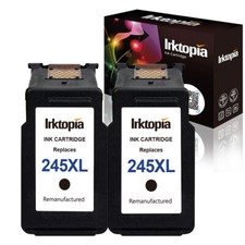 2 Pks PG-245 XL Black Ink Cartridges for Canon MG2922 MG2924 MG2522 MG2500, picture