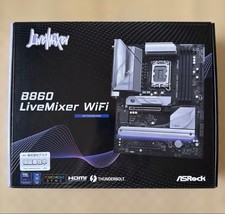 ASRock B860 LiveMixer WiFi ATX Motherboard DDR5 LGA1851 Unused picture