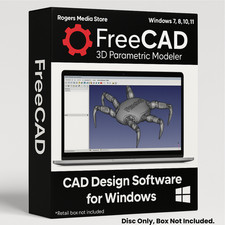 FreeCAD PRO 2D 3D Parametric Graphic Modeling Design Software-CNC-DWG-Windows-CD picture