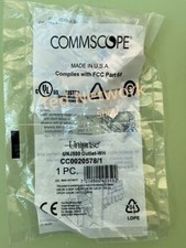 Lot 50 Commscope UNJ500 Outlet-WH CC0020578/1 CAT5E Network Jack White NEW picture