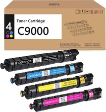 Compatible w/ Xerox VersaLink C9000 106R04062-65 Toner 4-Pack BK/C/M/Y XL picture