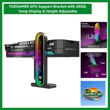 GPU Support Bracket with ARGB, Temp Display & Height Adjustable picture