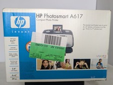 HP Photosmart A617 Compact Photo Printer 5X7 4x6 Photos Factory New Sealed picture