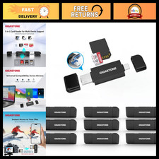 10-Pack 5-in-1 USB-A/USB-C SD Card Reader, Dual Slot for SD/Micro SD/SDHC/SDXC, picture