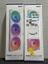NZXT F360 RGB Core 360mm Triple 120mm PWM 4-Pin Case Fan White RGB picture