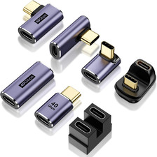 USB C Adapter 7Pack, 100W 40Gbps 8K60Hz, 90&180 Degree/Right Angle/Straight picture