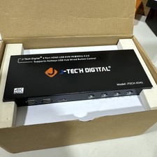 J-Tech Digital 4-Port HDMI USB KVM Switch (Model: JTECH-KV41) HW H1 picture