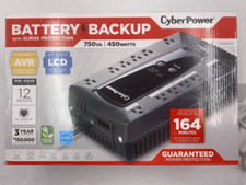 CYBERPOWER AVRG750LCD AVR 750VA 450W 12 OUTLETS INTELLIGENT LCD UPS SYSTEM picture