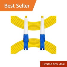 Fibergaga LC to LC OS2 Fiber Optic Cable 1m 3ft 5 Pack picture