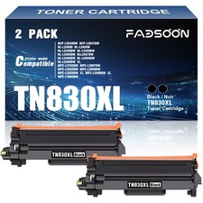 TN830XL 2PK BK Black Toner Cartridge HL-L2405W HL-L2420DW HL-L2460DW DCP-L2640DW picture