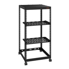 10/15/20U 4 Post Open Frame Server Rack Network Enclosure 23''-40'' Adjustable picture